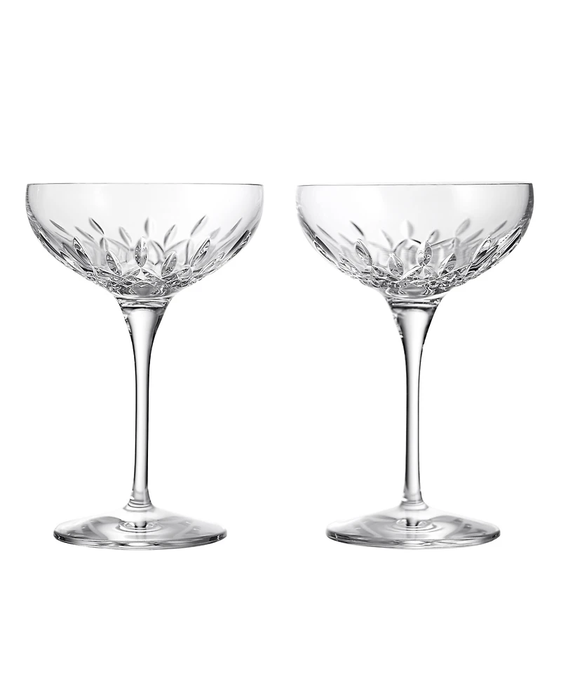 Waterford Lismore Essence Champagne Saucer 9.5oz, Set of 2