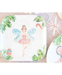 Nutcrackers Sugar Plum Fairy Square Platter
