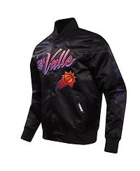 Men's Pro Standard Black Phoenix Suns 2023/24 City Edition Satin Full-Snap Jacket