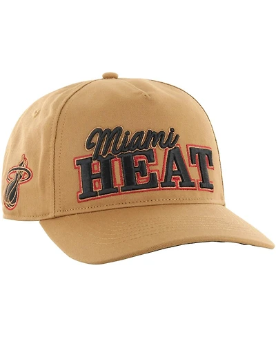 Men's '47 Brand Tan Miami Heat Barnes Hitch Adjustable Hat