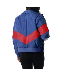 Women's The Wild Collective Royal Buffalo Bills Puffer Full-Zip Hoodie Jacket