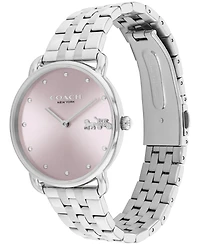 Coach Women's Elliot Silver-Tone Stainless Steel Bracelet Watch 36mm