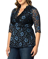 Kiyonna Plus Luxe Lace Top