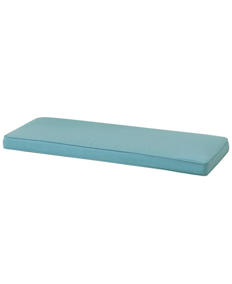 Aoodor Patio Bench Cushion Outdoor Olefin Fabric Slipcover Sponge Foam 46.5” x 17.7” 3