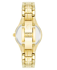 Anne Klein Women's Quartz Round Gold-Tone Alloy Watch, 28mm