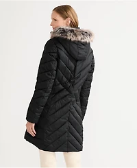 Lands' End Women's FeatherFree Cozy Fleece Lined Winter Coat