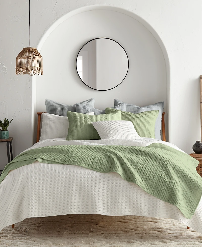 Levtex Mills Waffle Textured 3-Pc. Quilt Set, Full/Queen