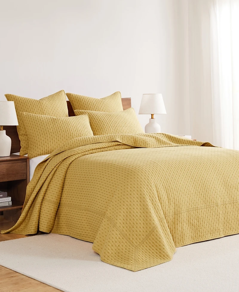 Levtex Cross Stitch Stitching 3-Pc. Bedspread Sets, King/California King