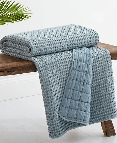 Levtex Mills Waffle Stitched Quilted Throw, 60" x 50"