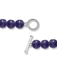 Macy's Silver Plated Multi Genuine Stone Stretch Bracelet