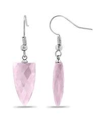 Macy's Silver Plated Multi Genuine Stone Drop Earrings