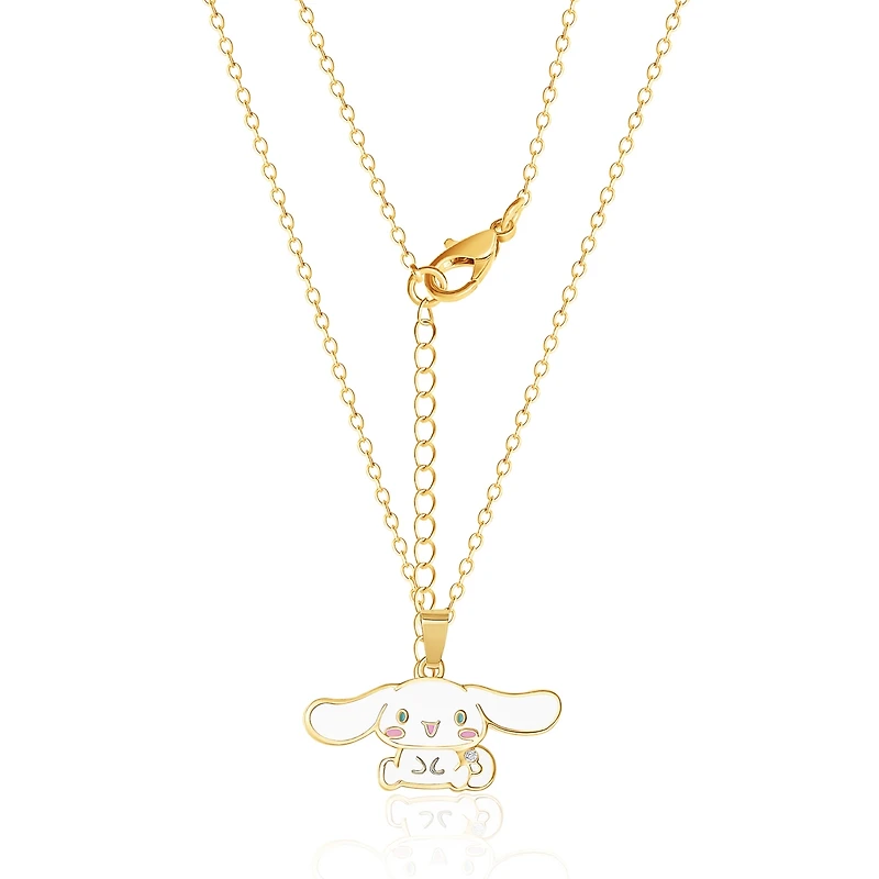 Hello Kitty Sanrio Cinnamoroll Enamel 3D Pendant, 18'' Chain