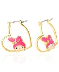 Sanrio Hello Kitty My Melody Heart Hoop Earrings