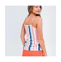 Calypsa Women's Adjustable Strap Maya Swim Top