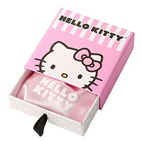 Hello Kitty Sanrio Enamel and Pink Cyrstal Cafe 3D Apple Head Pendant, 16+ 2'' Chain