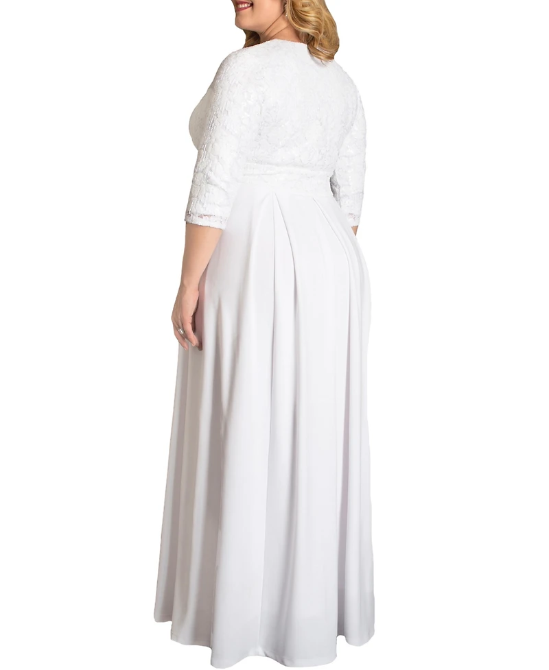 Women's Plus Starlight Sequined Wedding Gown