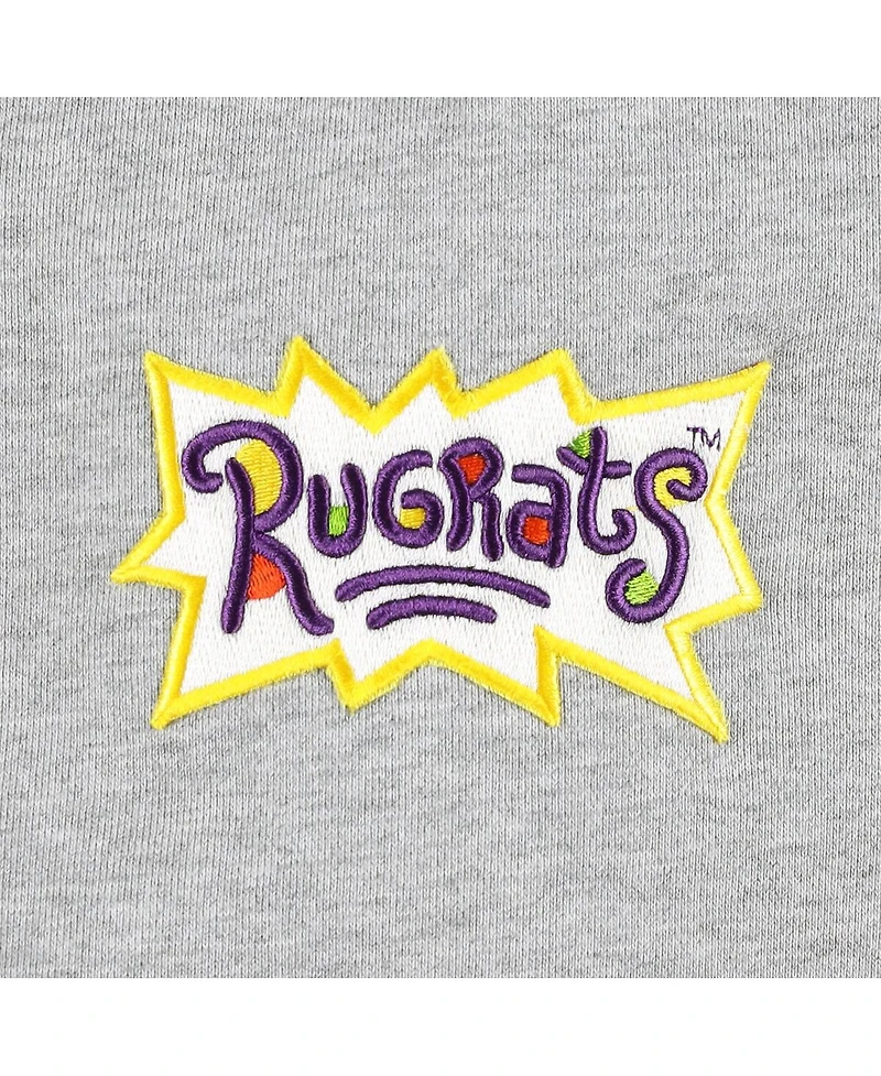Men's and Women's Freeze Max Heather Gray Rugrats Chuckie Runaway Football Pullover Sweatshirt