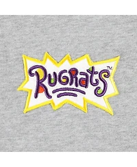 Men's and Women's Freeze Max Heather Gray Rugrats Chuckie Runaway Football Pullover Sweatshirt