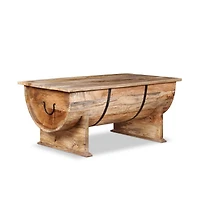 Coffee Table Solid Mango Wood 34.6"x19.7"x15.7"