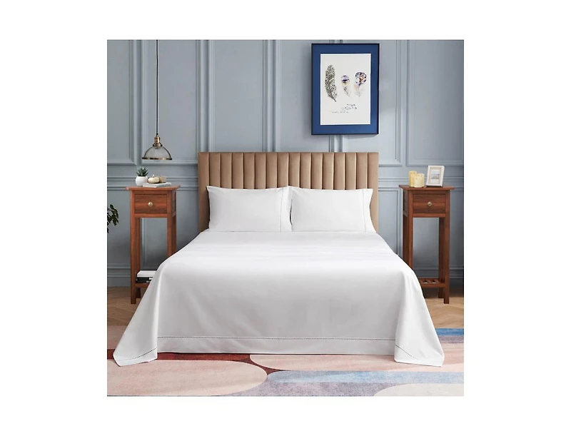 2 Tier Slim Nightstand Bedside Table with Drawer Shelf