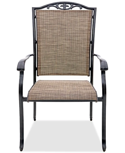 Wythburn Mix and Match Filigree Sling Outdoor Dining Chair, Created for Macy's