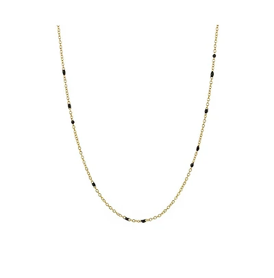 Onyx Beaded Link Necklace