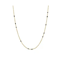 Onyx Beaded Link Necklace