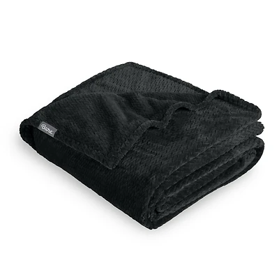 Bare Home Textured Micro plush Fleece King/California King Blanket