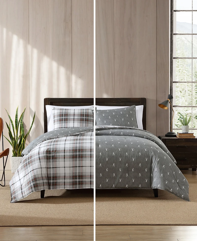 Eddie Bauer Alder Plaid 3-Pc. Comforter Set, King