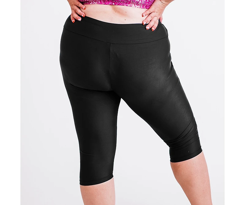 Calypsa Plus Capri Swim Leggings