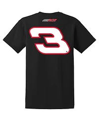 Men's Richard Childress Racing Team Collection Black Dale Earnhardt Goodwrench Service Plus Sponsor Lifestyle T-shirt