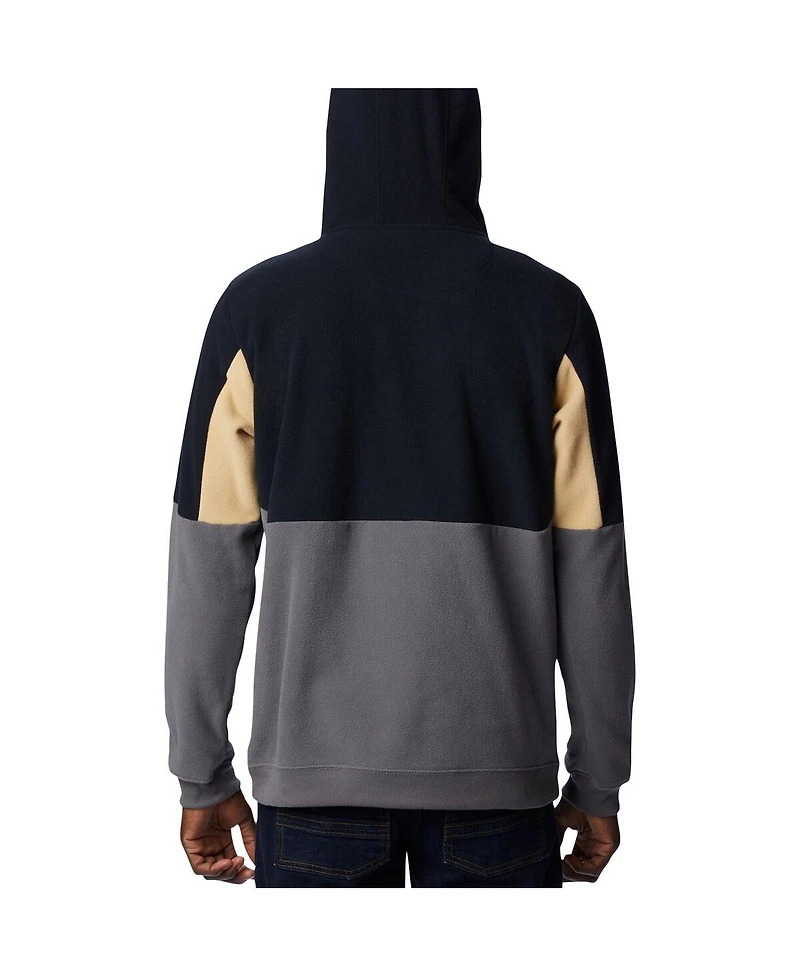 Men's Columbia Charcoal Purdue Boilermakers Lodge Quarter-Zip Hoodie