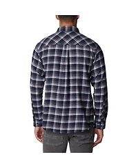 Men's Columbia Navy Penn State Nittany Lions Flare Gun Flannel Long Sleeve Shirt