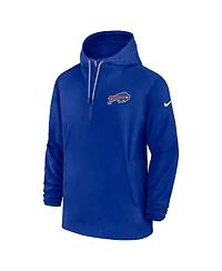 Men's Nike Royal Buffalo Bills Sideline 1/4-Zip Hoodie
