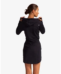 Women's Upf 50+ Sun Protection Hoodie Dress