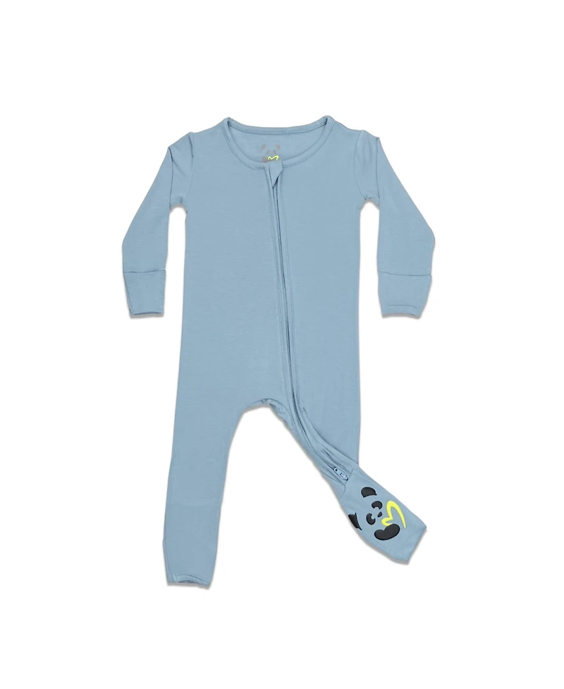 Bellabu Bear Baby Boys or Girls, Oasis Teal Convertible Footie