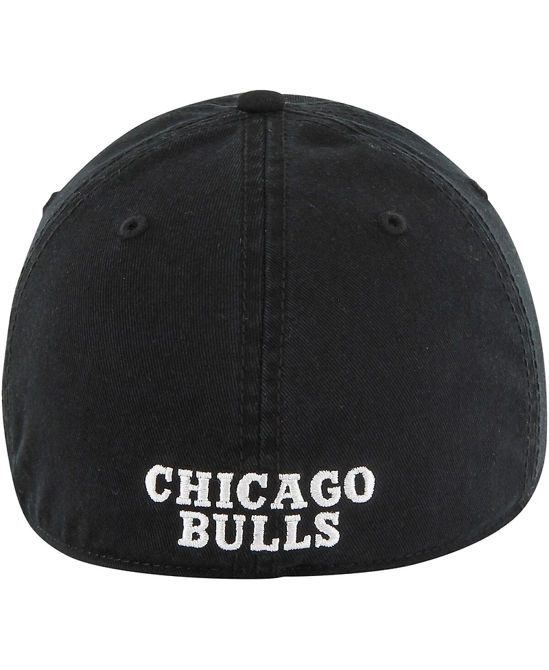 Men's '47 Brand Black Chicago Bulls Classic Franchise Fitted Hat