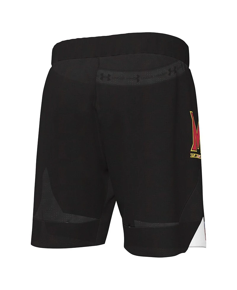Men's Under Armour Black Maryland Terrapins Replica Basketball Shorts