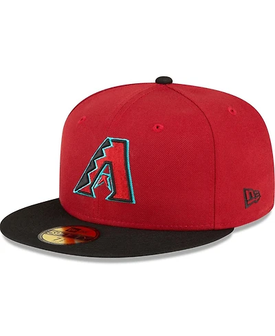 Men's New Era Red, Black Arizona Diamondbacks Home Authentic Collection On-Field 59FIFTY Fitted Hat