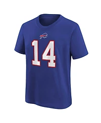Preschool Boys and Girls Nike Stefon Diggs Royal Buffalo Bills Player Name and Number T-shirt