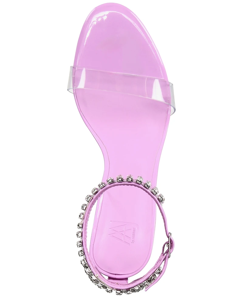 Aaj by Aminah Women's Anastasia Embellished Open Toe Sandals