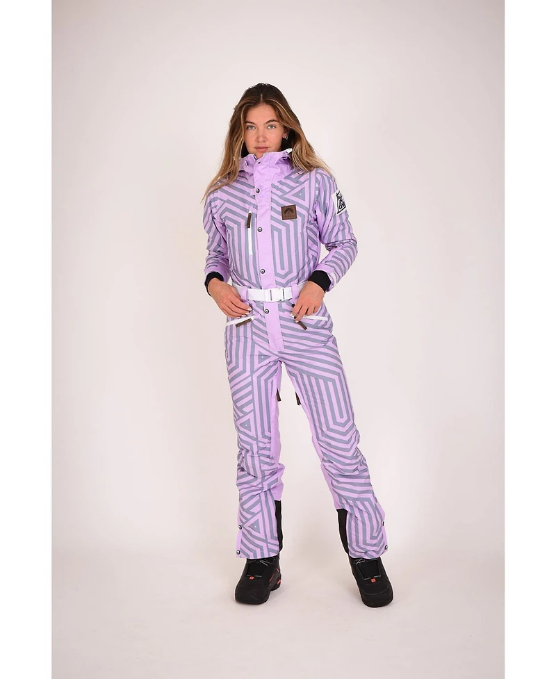 Oosc Clothing Women's Fall Line Purple & Grey Ski Suit