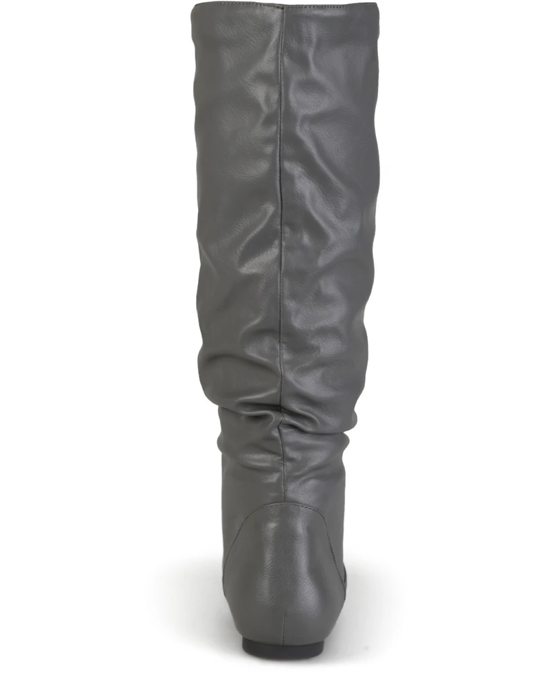 Journee Collection Women's Jayne Round Toe Riding Boots