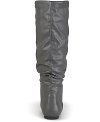 Journee Collection Women's Jayne Round Toe Riding Boots