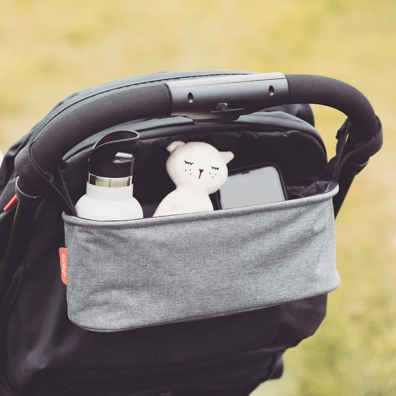 Diono Buggy Buddy Universal Stroller Organizer with Cup Holders, Secure Attachment, Zippered Pockets