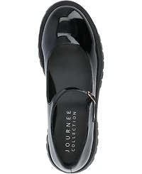 Journee Collection Women's Kamie Lug Sole Mary Jane Flats