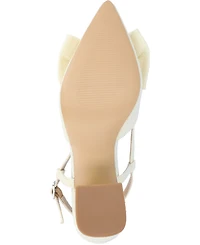Journee Collection Women's Tailynn Wide Width Slingback Block Heel Pumps
