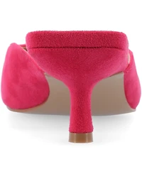 Journee Collection Women's Larna Square Toe Slip On Kitten Heels