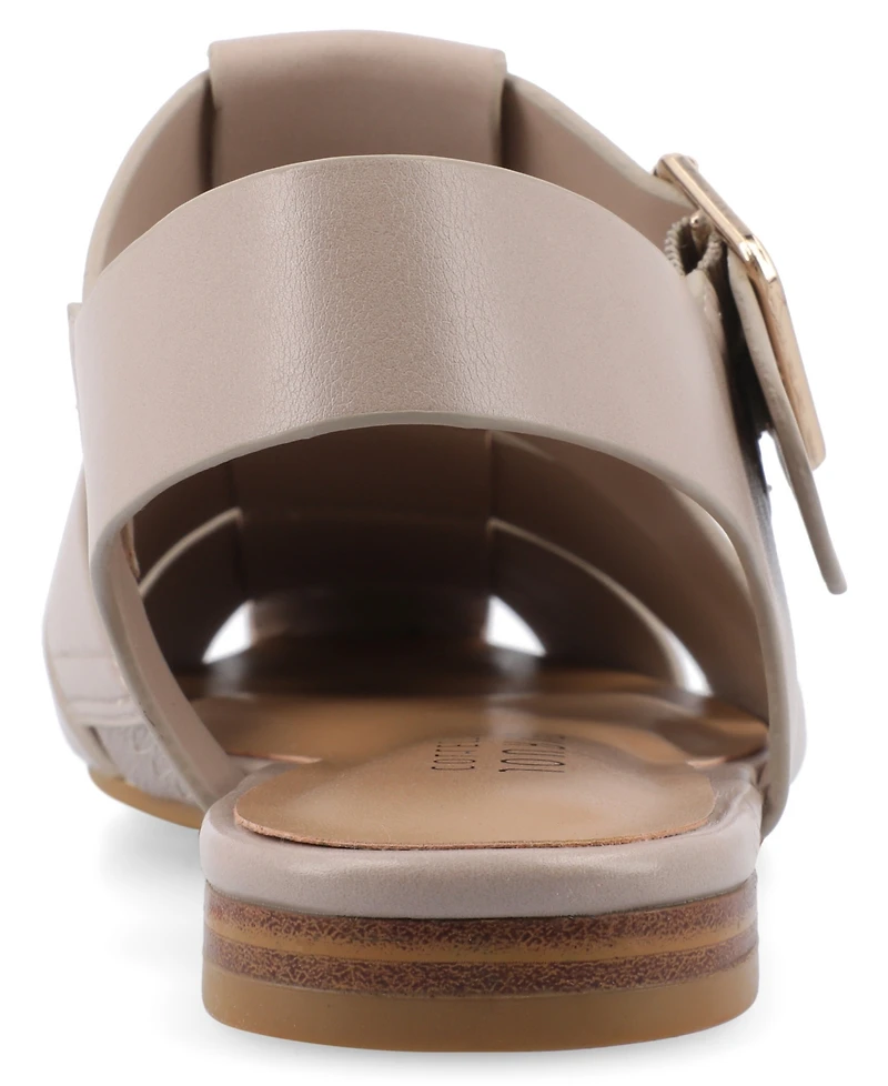 Journee Collection Women's Cailinna Caged Flats
