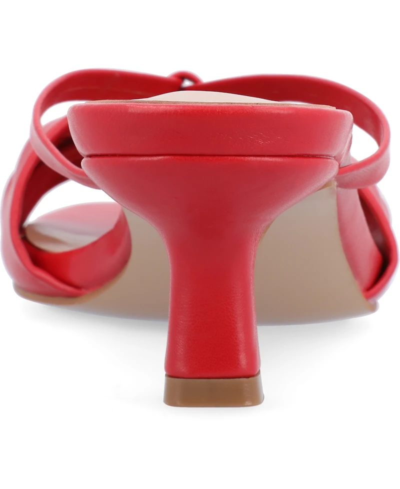 Journee Collection Women's Starling Kitten Heel Dress Sandals